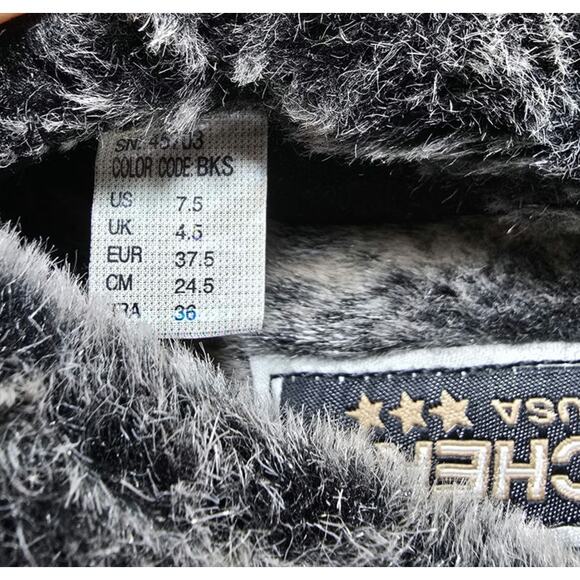 VTG Skechers Y2K Jammers Suede Fur Platform Chunky Clogs Mule Slippers Wmns 7.5 - Picture 8 of 8